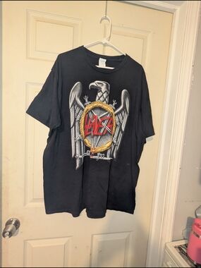 Black Slayer Eagle Graphic Short-Sleeve Tee